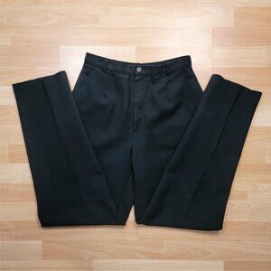 Levi's Black Trousers Flat Front Straight Leg